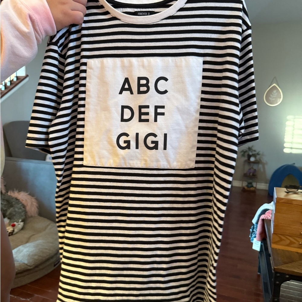 Black and White Striped T-Shirt